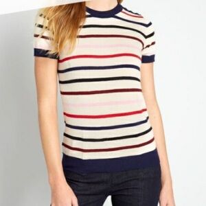 NWT ModCloth Multicolor Striped Sweater size 2X